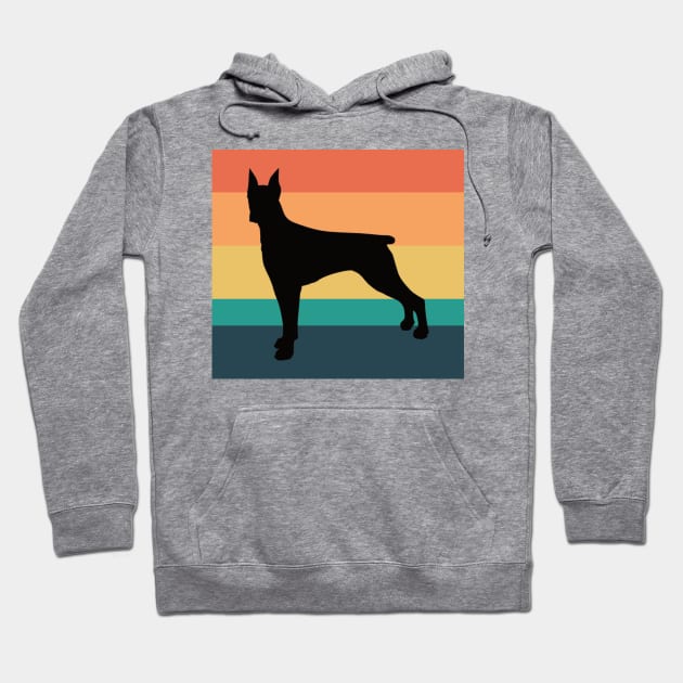 Doberman Pinscher Dog Vintage Sunset Hoodie by DPattonPD